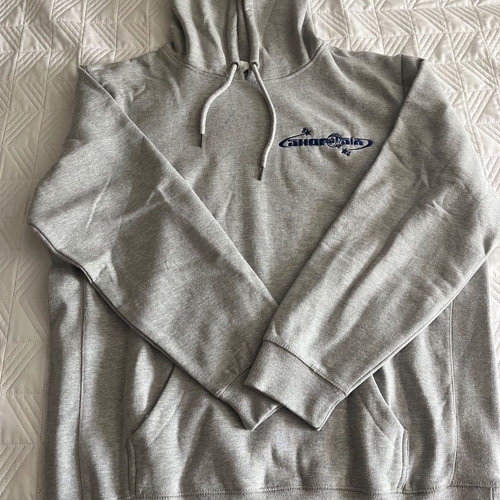 Gray Logo Hoodie for Men